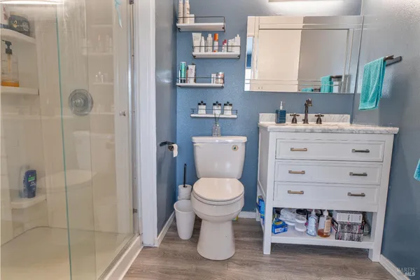 a close view of door and kitchen space