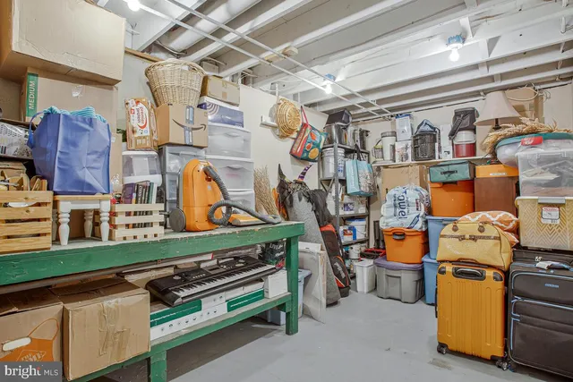 a view of storage and utility room