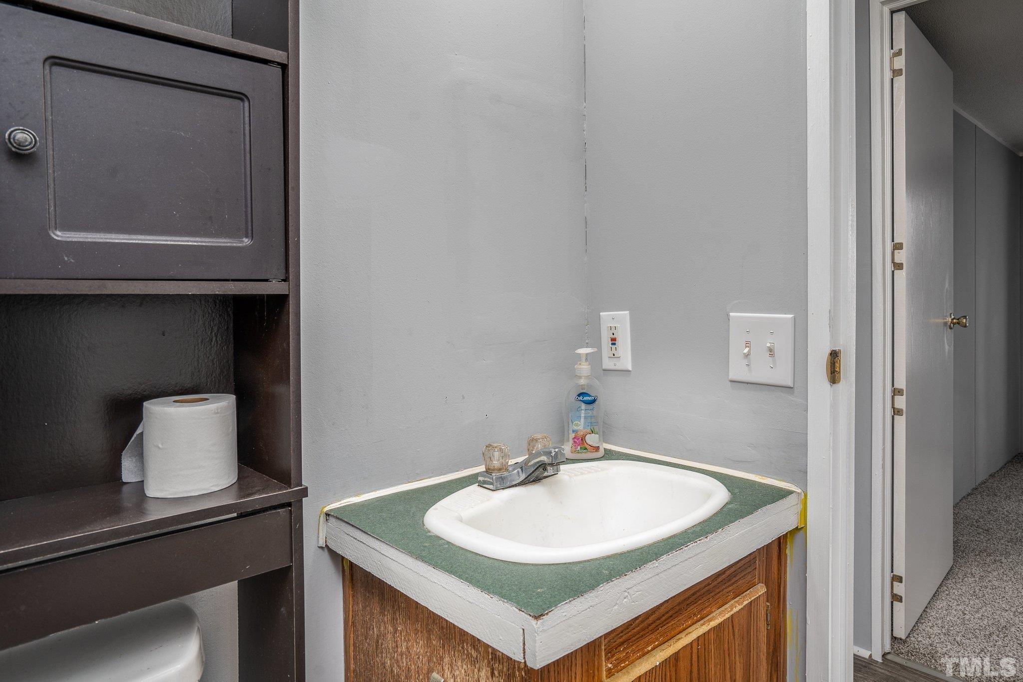 10014 Lake Royale Rd Spring Spring Hope, NC 27882 - Photo 20 of 26 a bathroom with a sink and a mirror