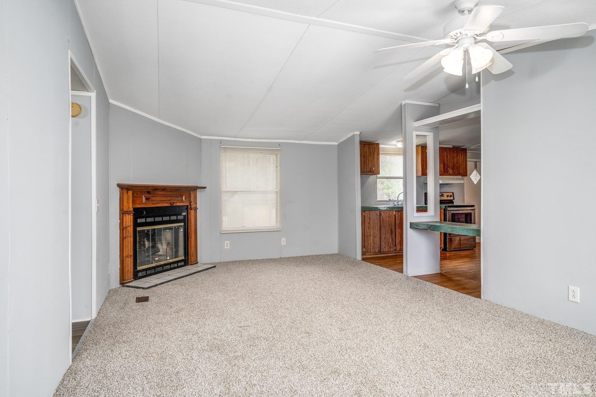 10014 Lake Royale Rd Spring Spring Hope, NC 27882 - Photo 4 of 26 a view of empty room with a fireplace and cabinet