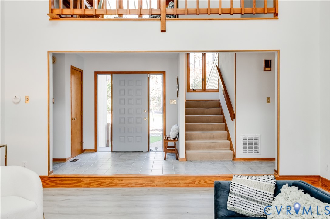 14722 Swift Water Road Chesterfield, VA 23838 - Photo 19 of 50 a view of staircase with white walls