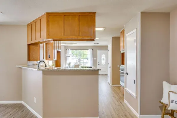 a very nice looking room with a large window