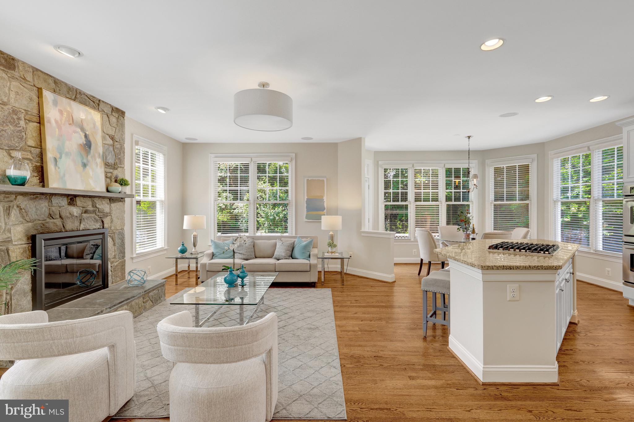 1519 Pathfinder Lane McLean, VA 22101 - Photo 16 of 54 a living room with furniture and a fireplace