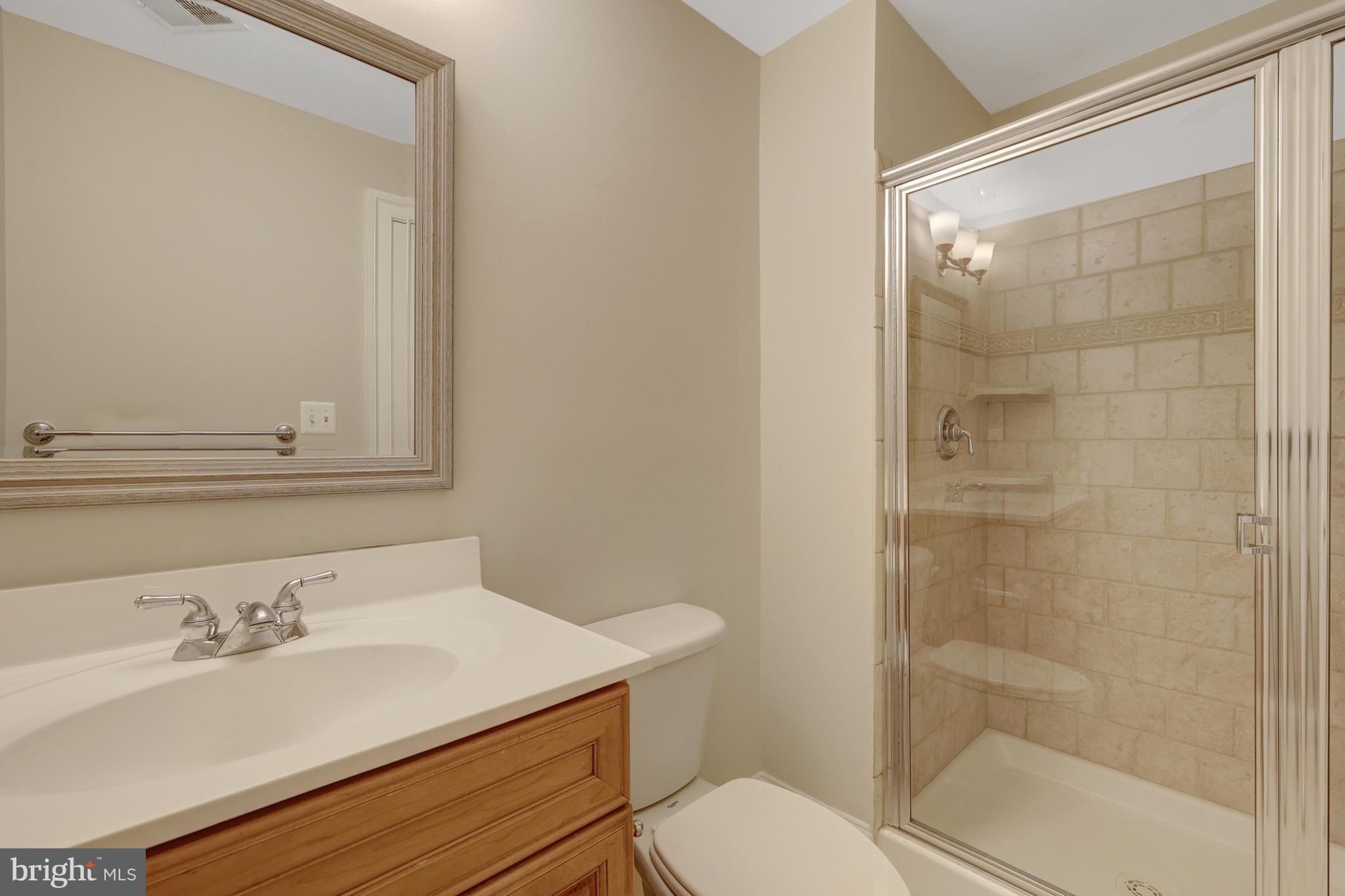 1519 Pathfinder Lane McLean, VA 22101 - Photo 47 of 54 a bathroom with a sink a toilet and shower