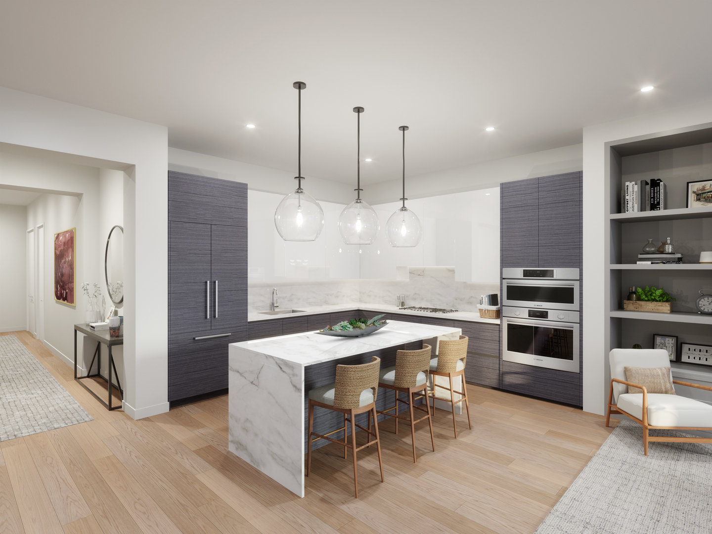323 South Racine Avenue, Unit 3C Chicago, IL 60607 - Photo 4 of 7 a kitchen with a table and chairs in it