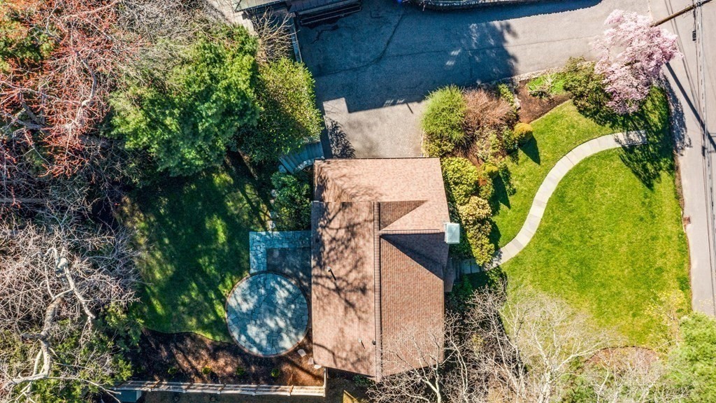 64 Devonshire Road Newton, MA 02468 - Photo 4 of 41 an aerial view of a house with a yard