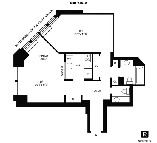 $1,415,000 | 150 West 56th Street, Unit 4610 | Theater District