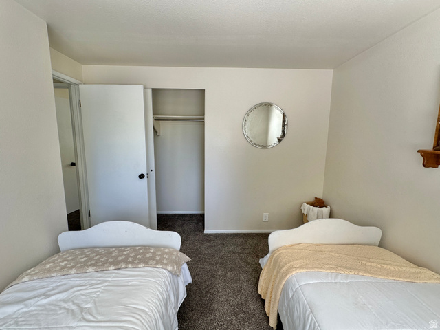 624 East Cutler Springville, UT 84663 - Photo 17 of 24 Bedroom #2 featuring light-toned walls, a standard closet with hanging rod, and a white door with black hardware