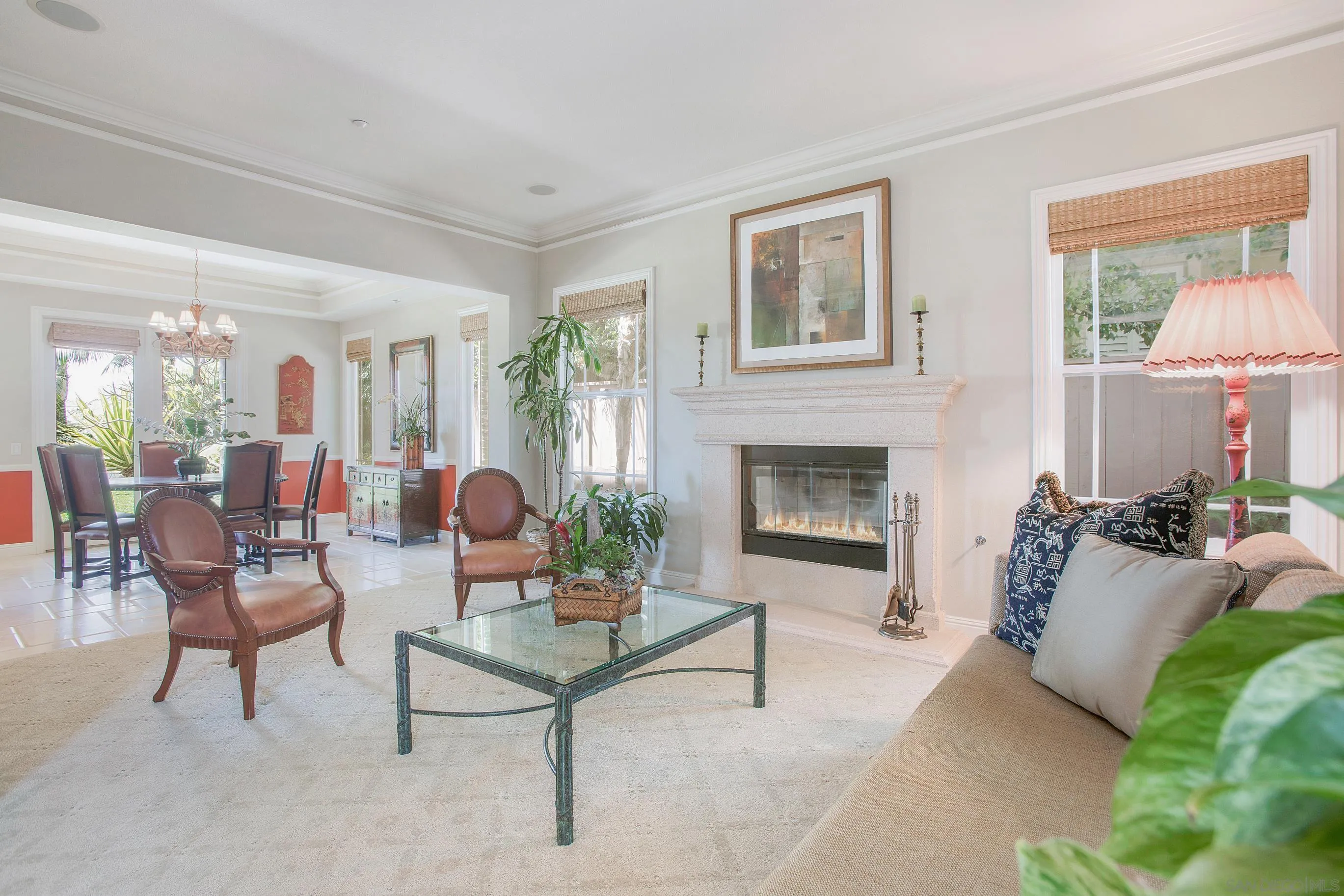 562 Shasta Drive Encinitas, CA 92024 - Photo 14 of 59 a living room with furniture and a fireplace