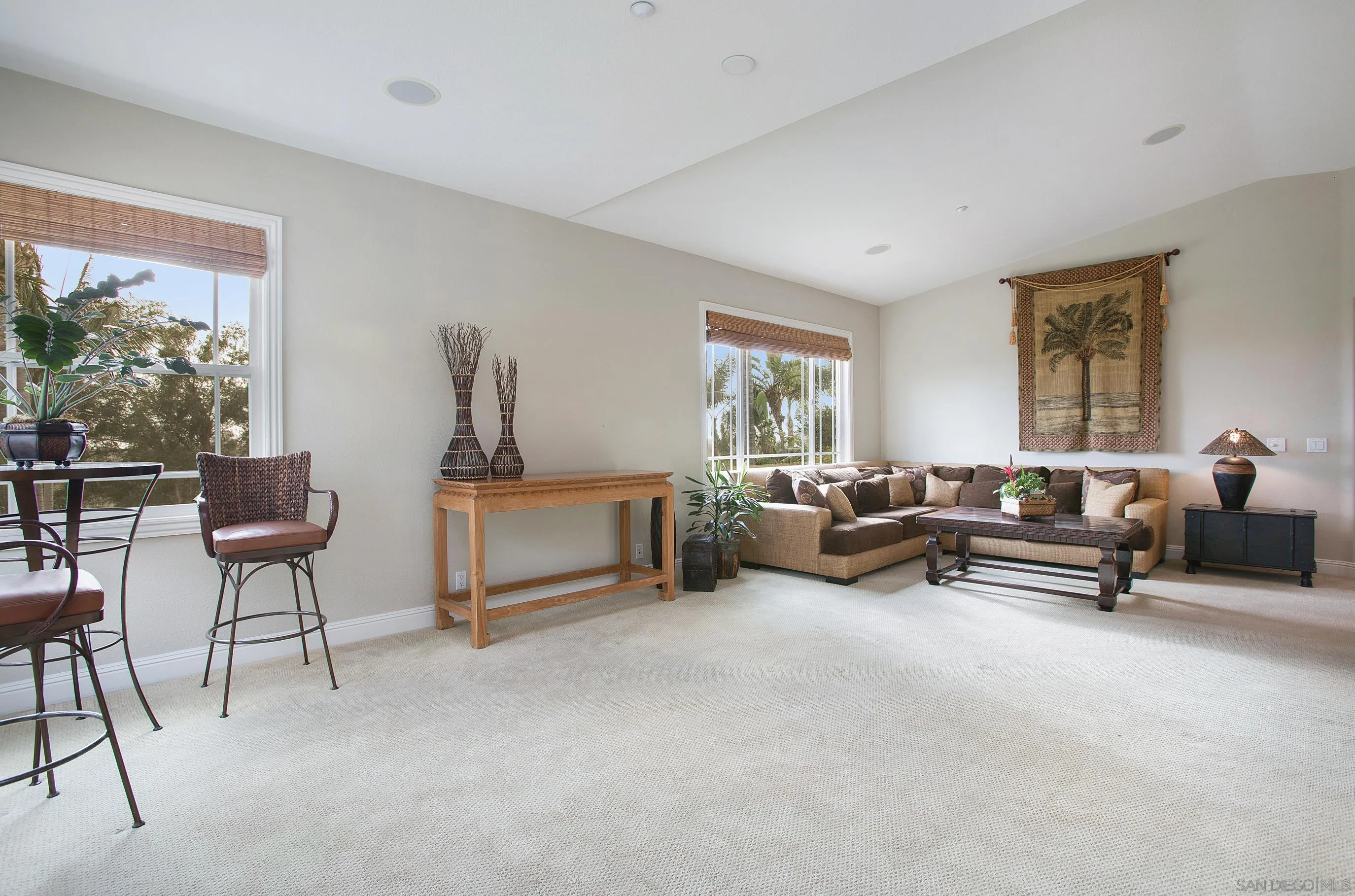 562 Shasta Drive Encinitas, CA 92024 - Photo 35 of 59 a living room with furniture and a potted plant on table