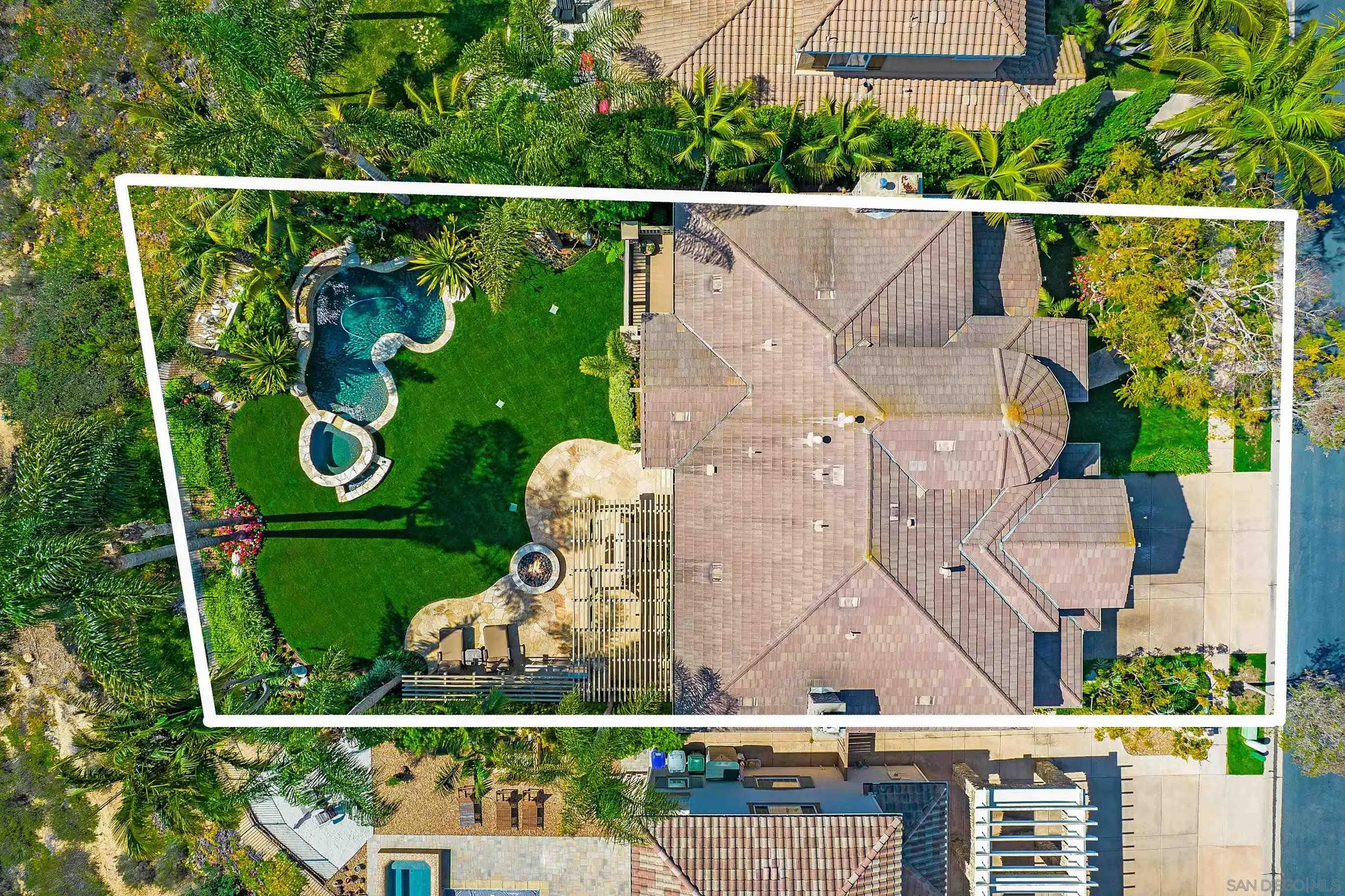 562 Shasta Drive Encinitas, CA 92024 - Photo 53 of 59 an aerial view of a house with a garden and deck