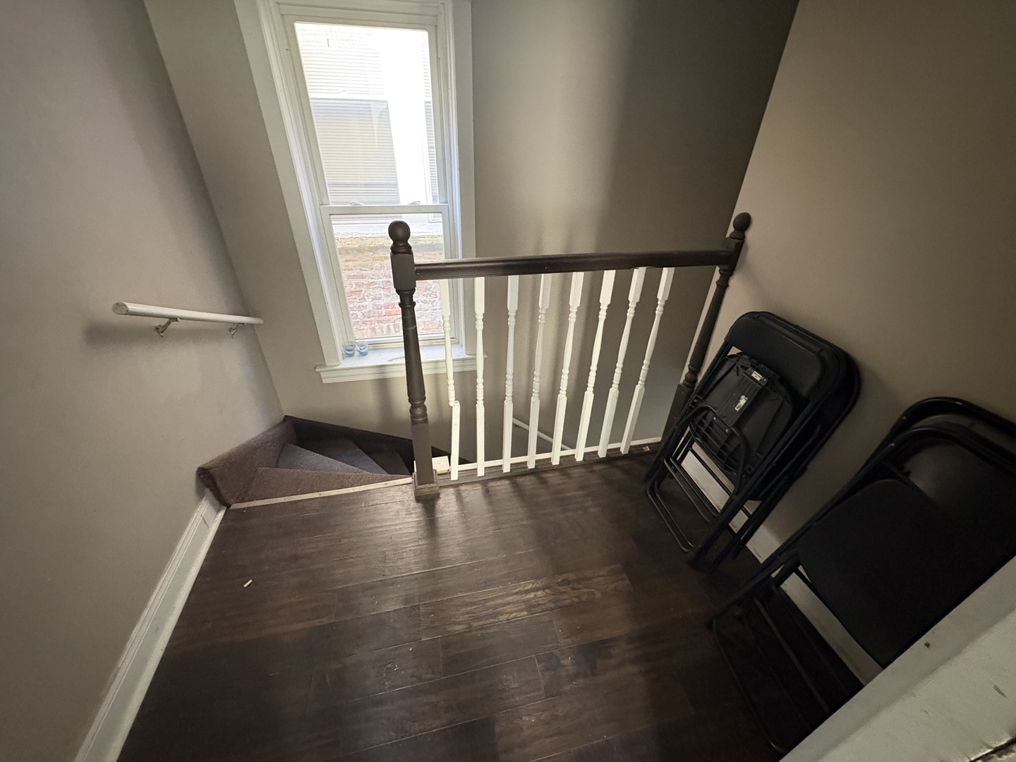 3843 West Fillmore Street Chicago, IL 60624 - Photo 17 of 38 a view of a hardwood floor and staircase