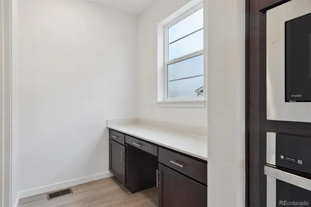 a room with storage and utility