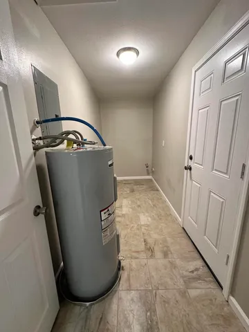 a view of water heater room