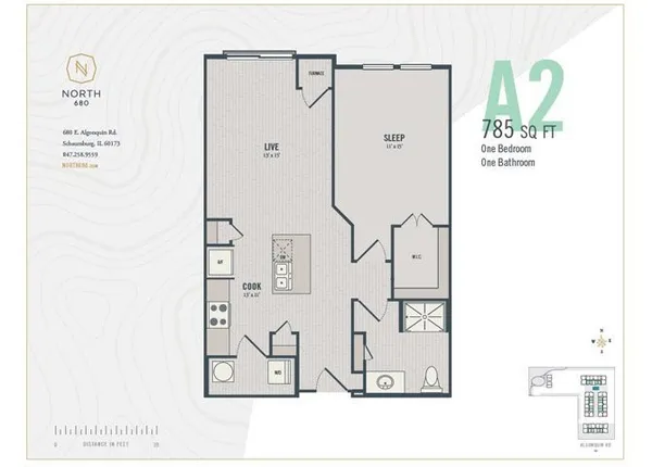 $2,493 | 670 East Algonquin Road, Unit 4402, Schaumburg, IL 60173