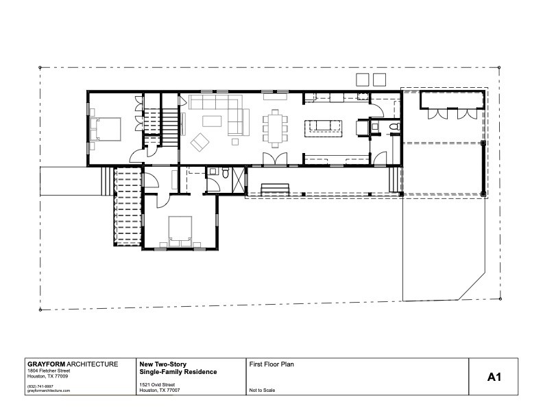 1521 Ovid Street Houston, TX 77007 - Photo 3 of 44 First floor layout