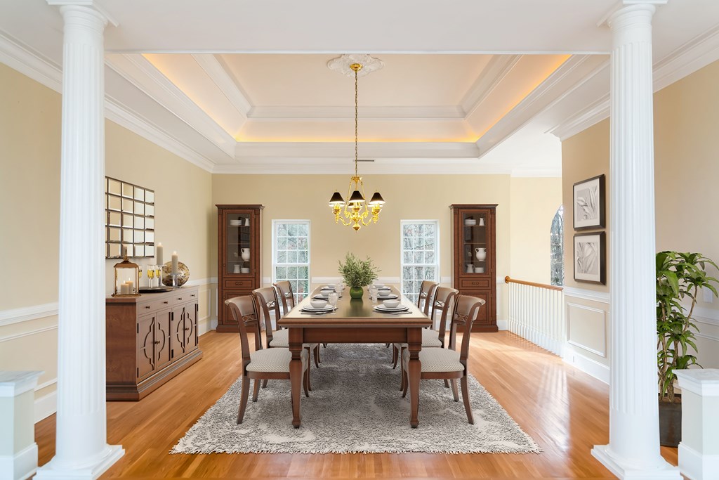8010 Scudder Way Ball Ground, GA 30107 - Photo 3 of 57 a view of a dining room with furniture window and wooden floor