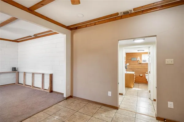 a view of an empty room