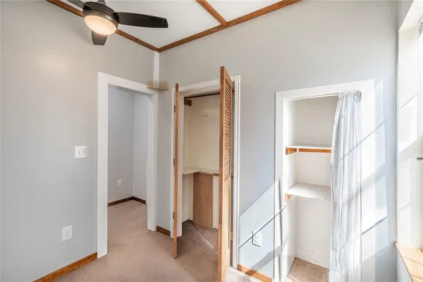 a view of a walk in closet