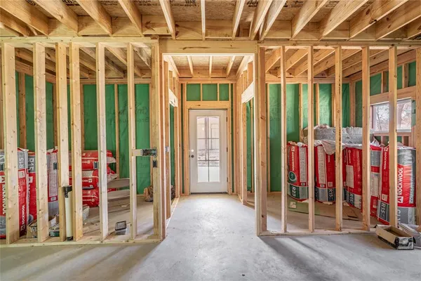 a view of a backyard of a house