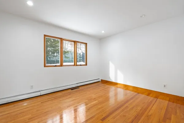 wooden floor in a room