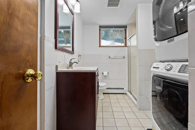 a view of road with large trees