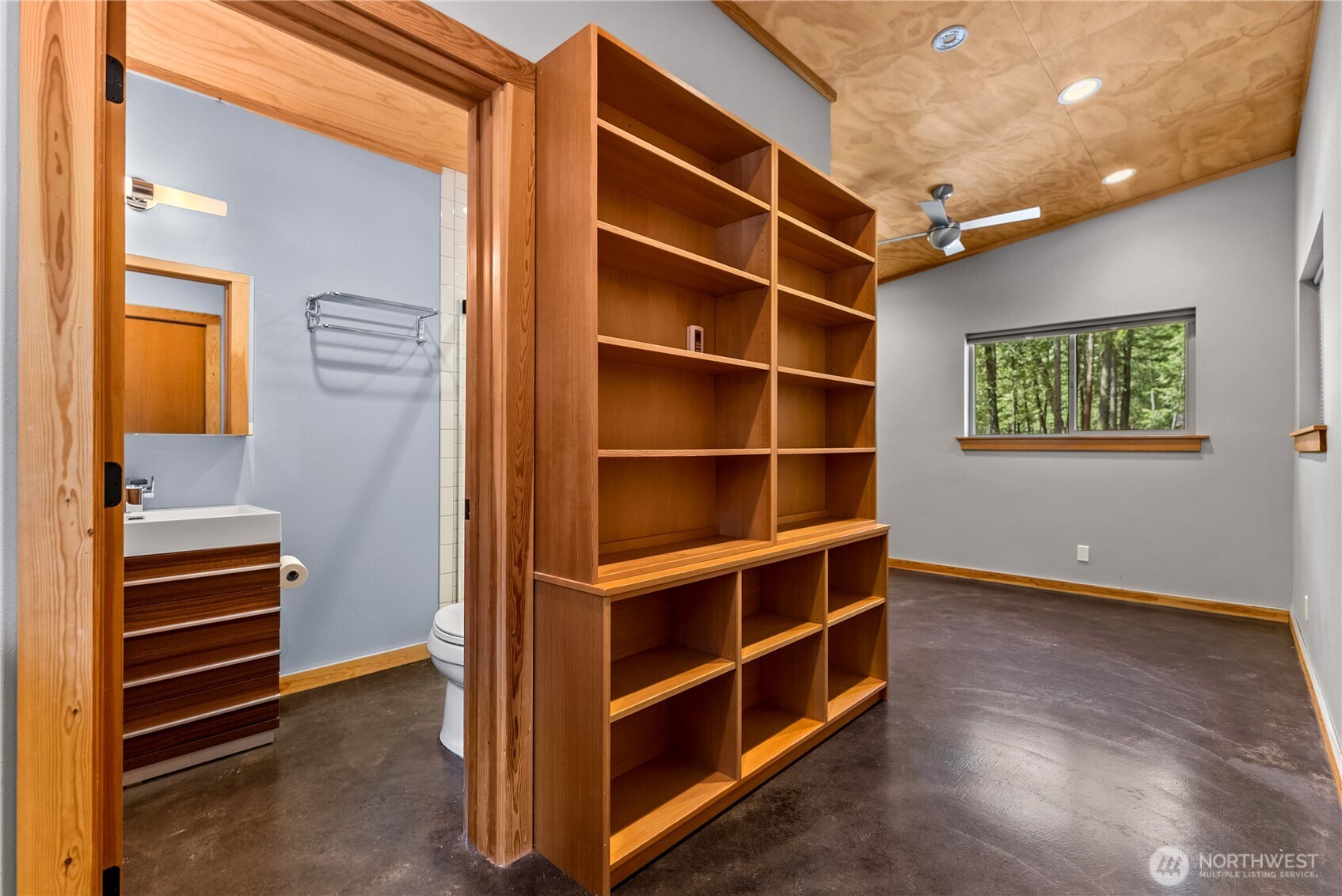 16 Littell Road Mazama, WA 98833 - Photo 11 of 40 a view of walk in closet with empty racks