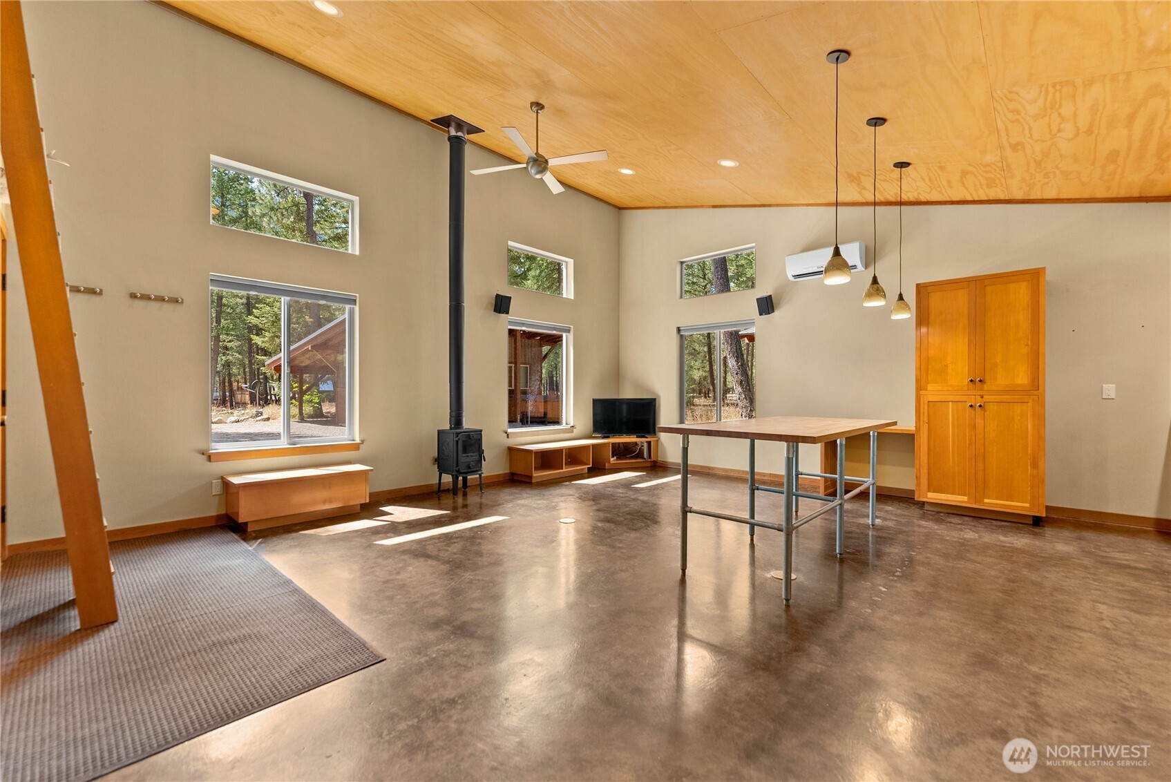 16 Littell Road Mazama, WA 98833 - Photo 26 of 40 a view of a livingroom with furniture a ceiling fan and window