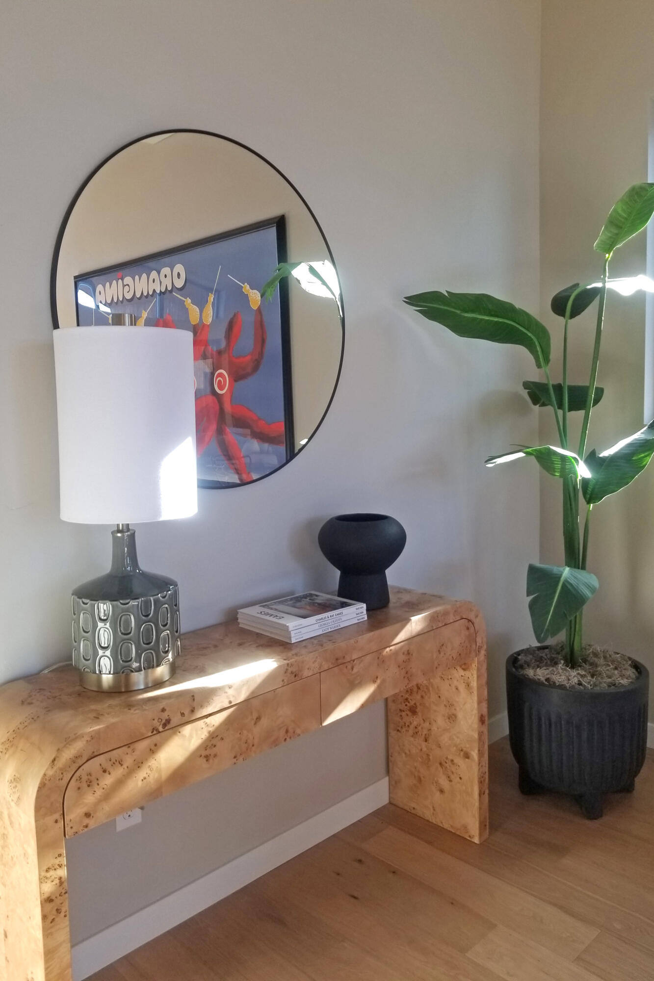 61250 Meeks Trail Bend, OR 97702 - Photo 15 of 43 a bedroom with a bed and a potted plant