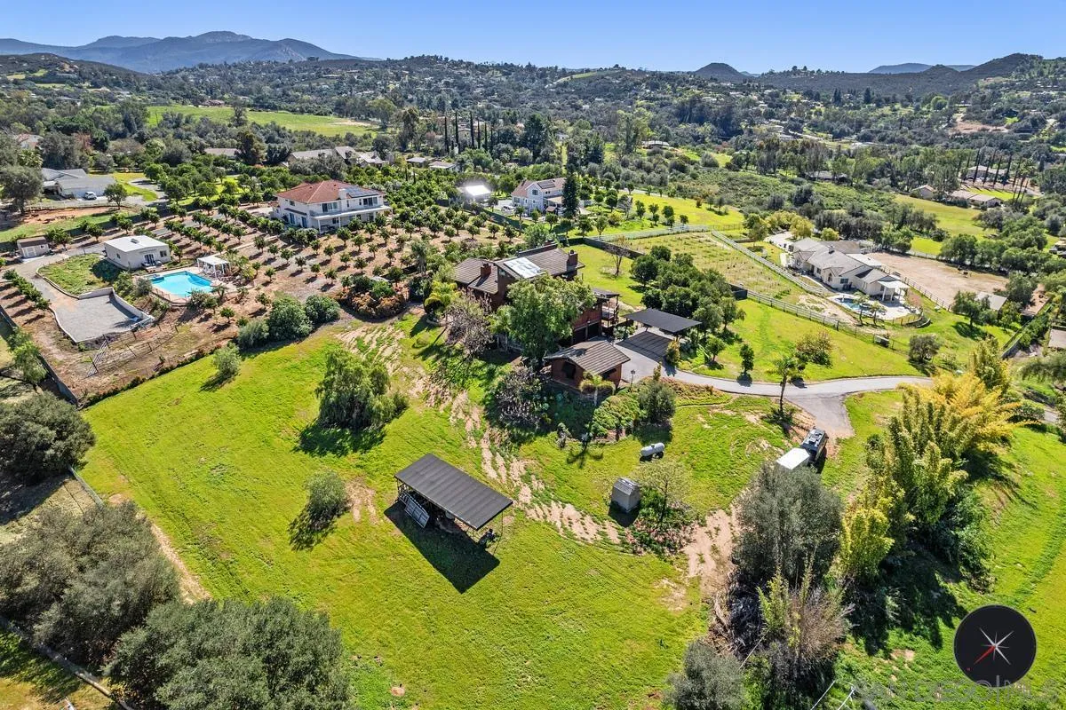 30830 Ranch Creek Road Valley Center, CA 92082 - Photo 45 of 50 an aerial view of residential house with yard