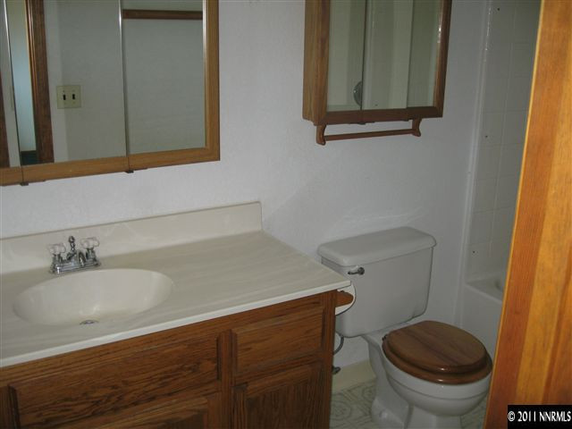 2849 Wade Street Minden, NV 89423 - Photo 12 of 13 a bathroom with a sink toilet and mirror
