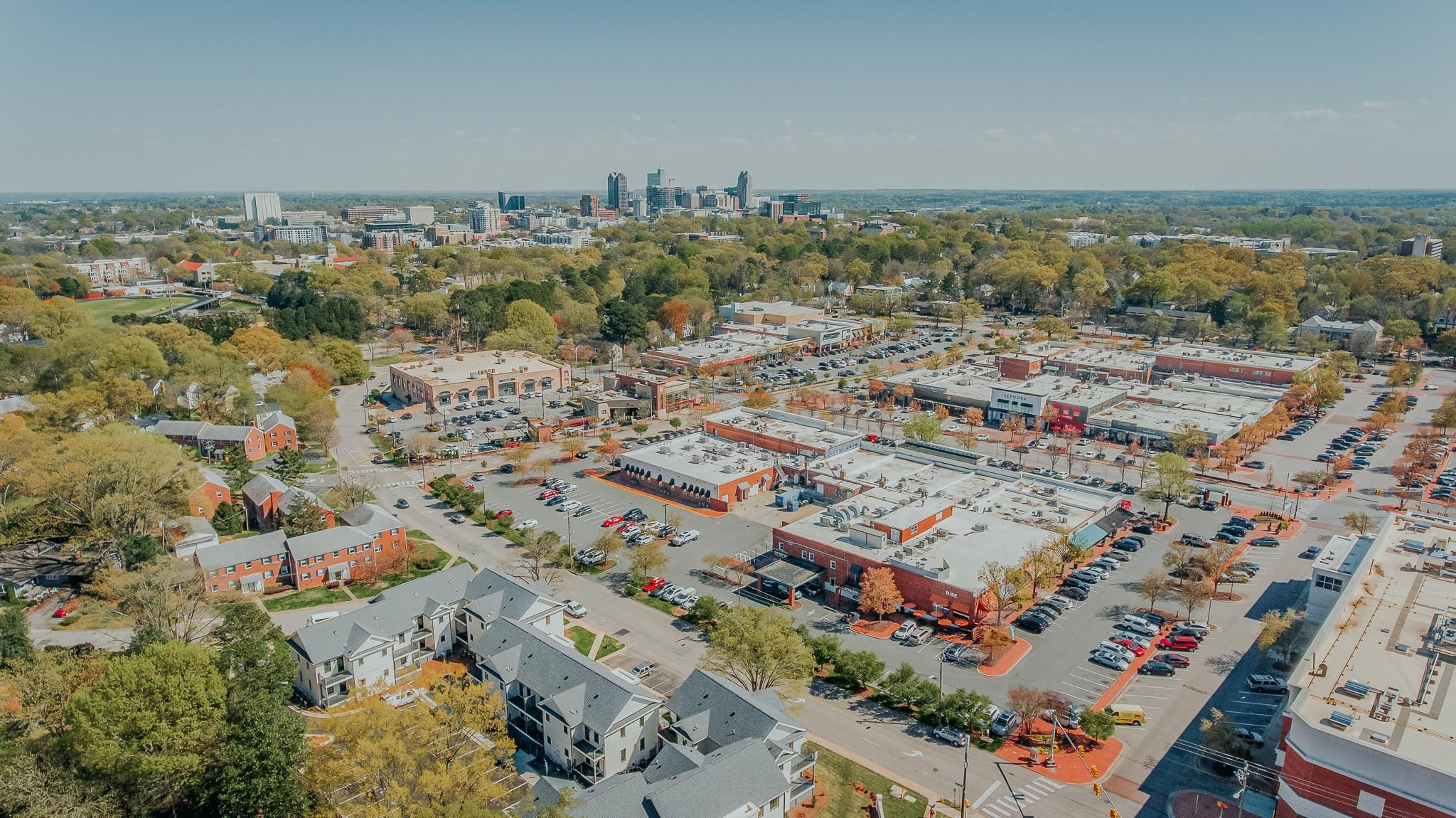 1412 Lyon Street, Unit 101 Raleigh, NC 27608 - Photo 33 of 42 an aerial view of a city