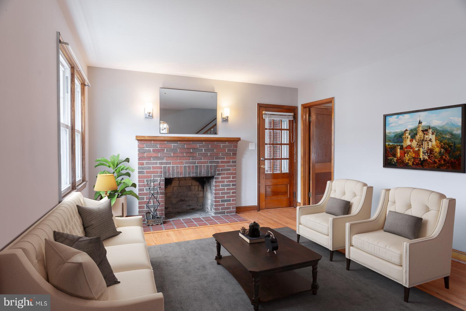 Virtually Staged Living Room