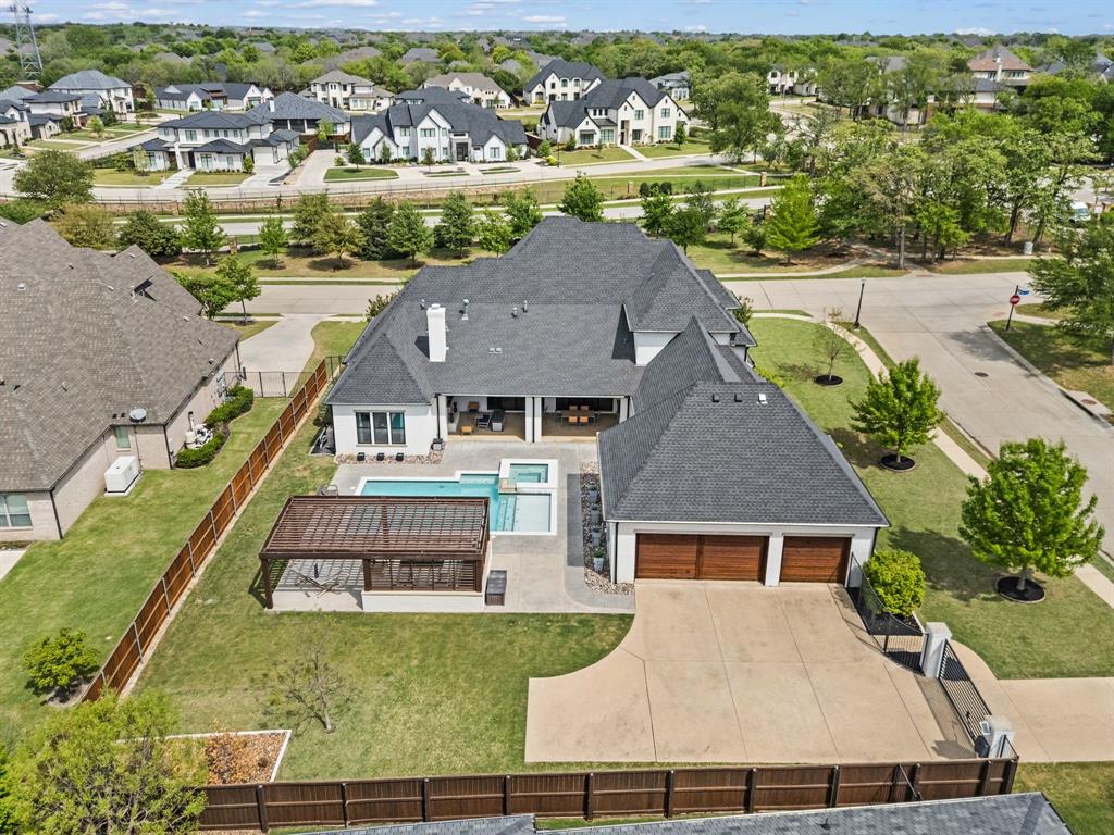 809 Legacy Trail Colleyville, TX 76034 - Photo 29 of 40 an aerial view of residential houses with outdoor space and river