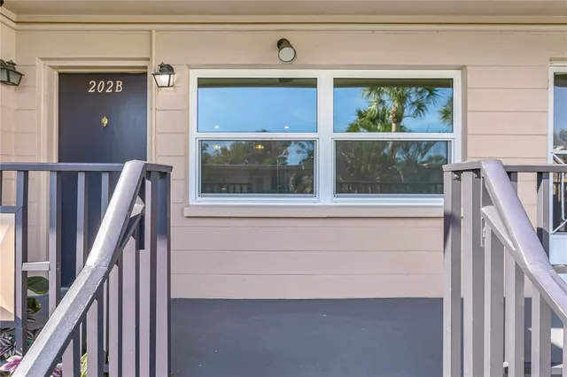 a view of front door