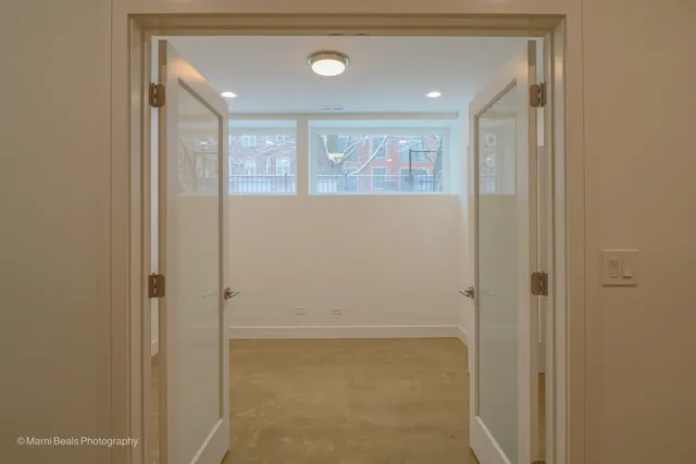 a view of an empty room