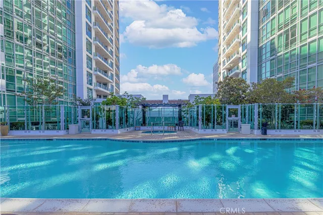 a view of a city with tall buildings