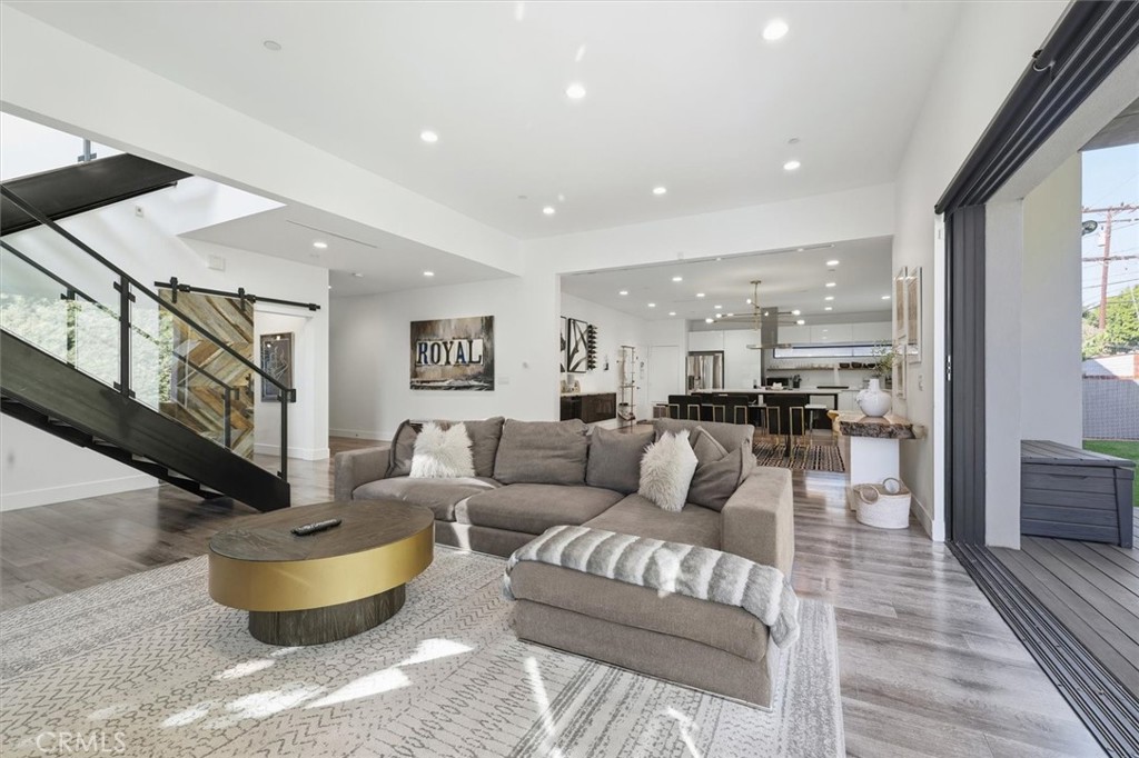 5487 Blanco Way Culver City, CA 90230 - Photo 7 of 58 a living room with furniture and a fireplace