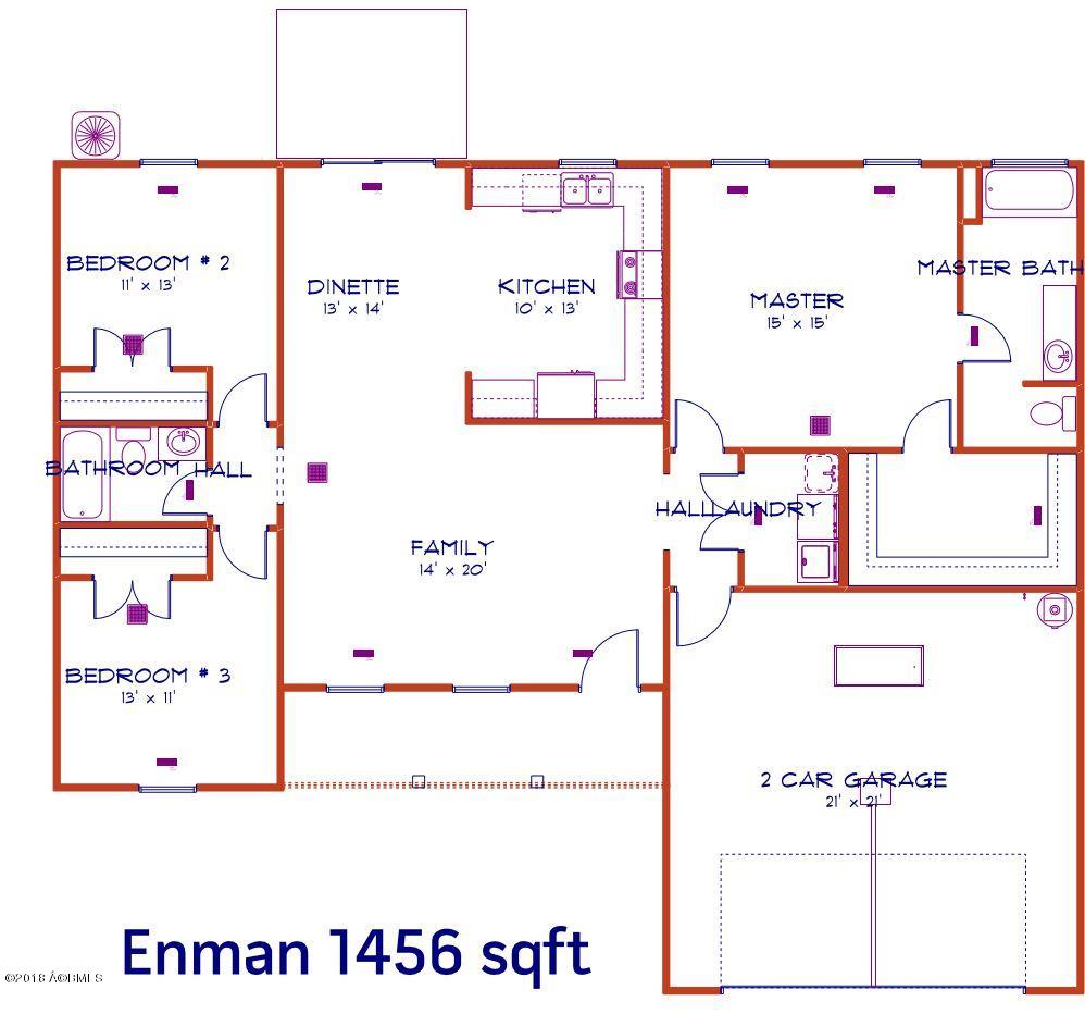 451 Ridgeland Lakes Drive Ridgeland, SC 29936 - Photo 2 of 4 Enman Layout