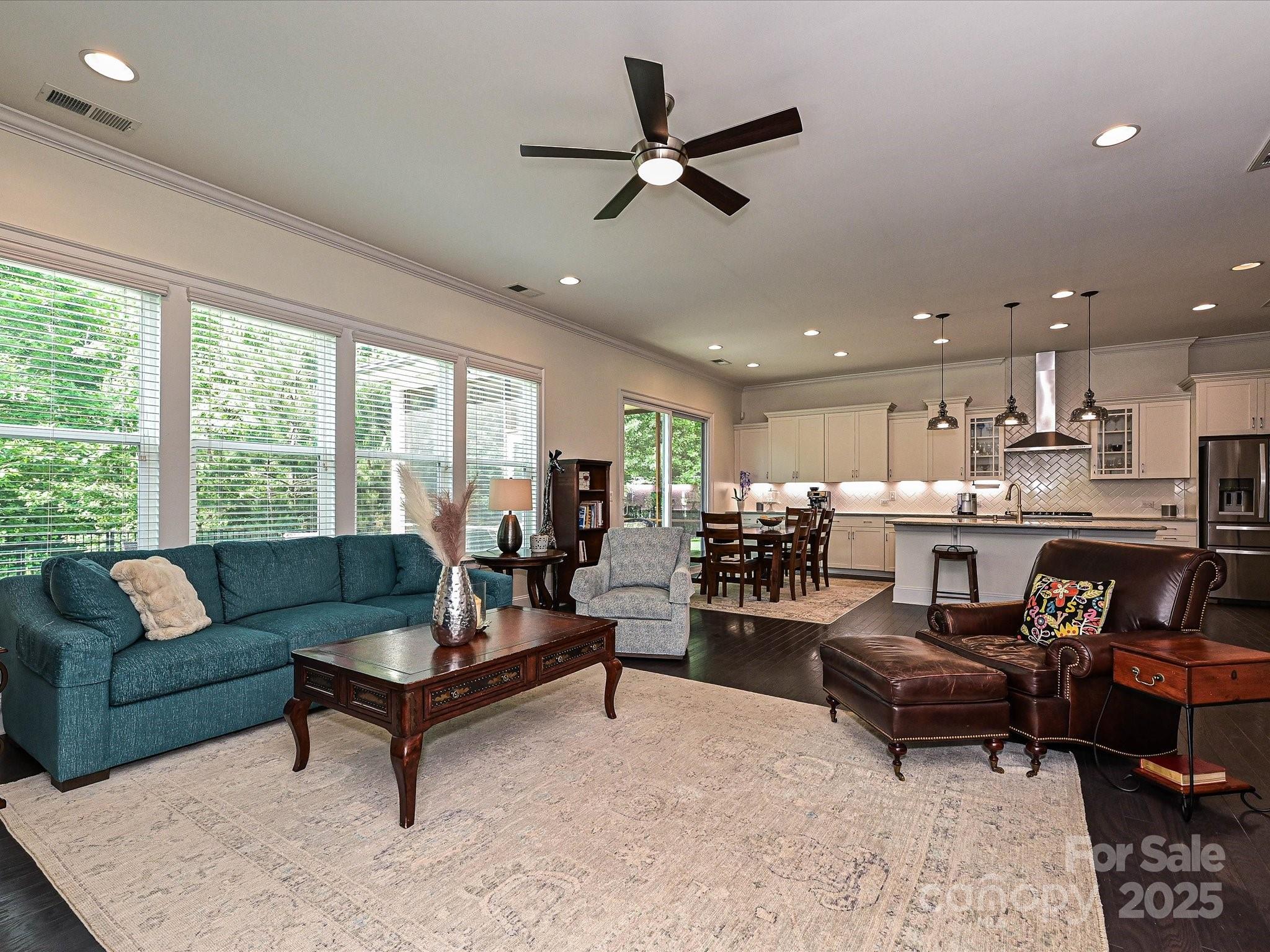 1616 Afton Way Fort Mill, SC 29708 - Photo 17 of 38 a living room with furniture and kitchen view