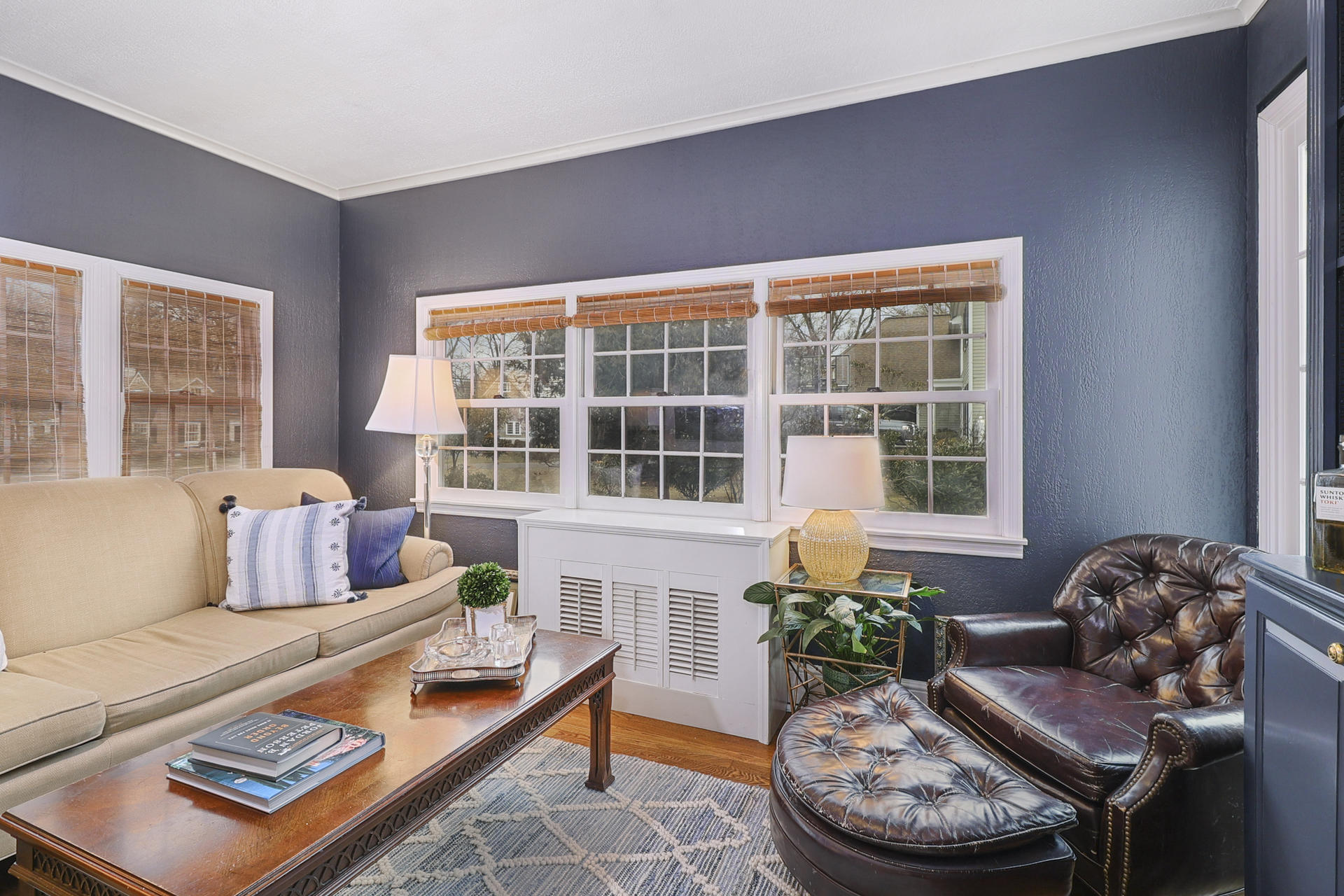 22 Birch Road Darien, CT 06820 - Photo 17 of 40 a living room with furniture and a large window