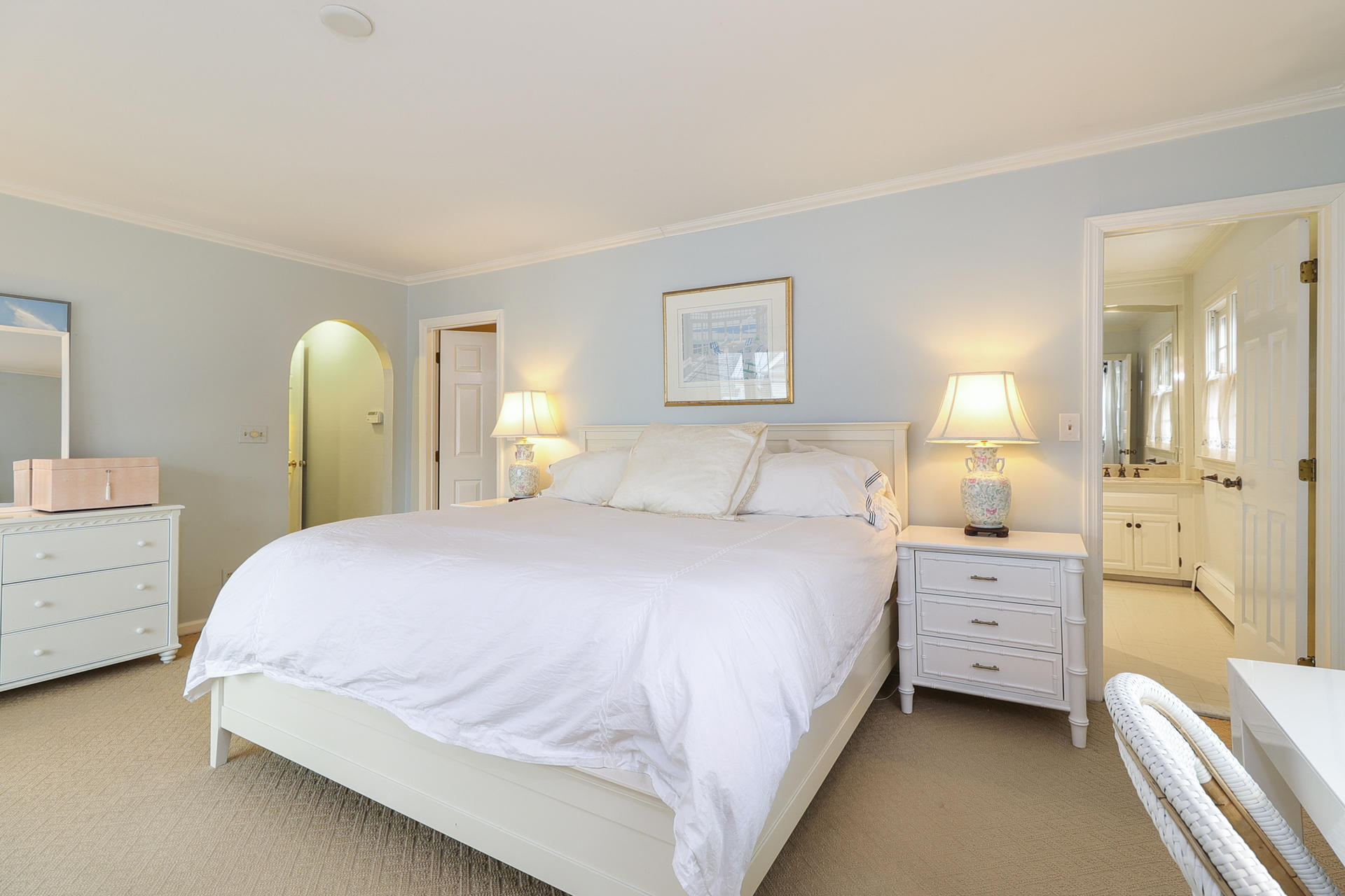 22 Birch Road Darien, CT 06820 - Photo 21 of 40 a bedroom with a bed and a dresser