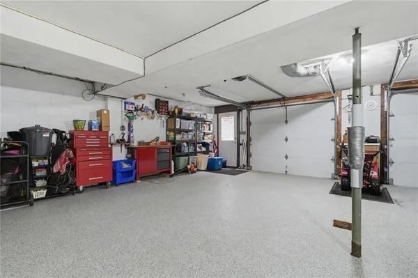 a view of a storage in a room