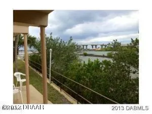 a view of a city from a balcony
