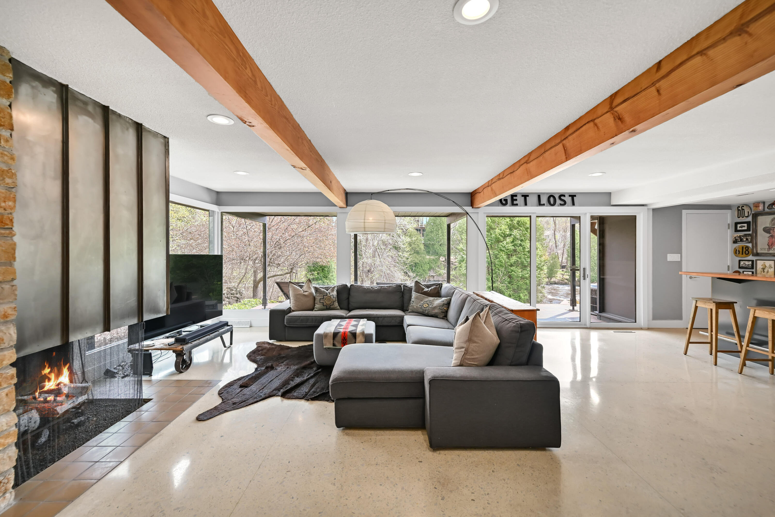 1802 South Green Bay Road Grafton, WI 53024 - Photo 30 of 68 Lower Level Living Room