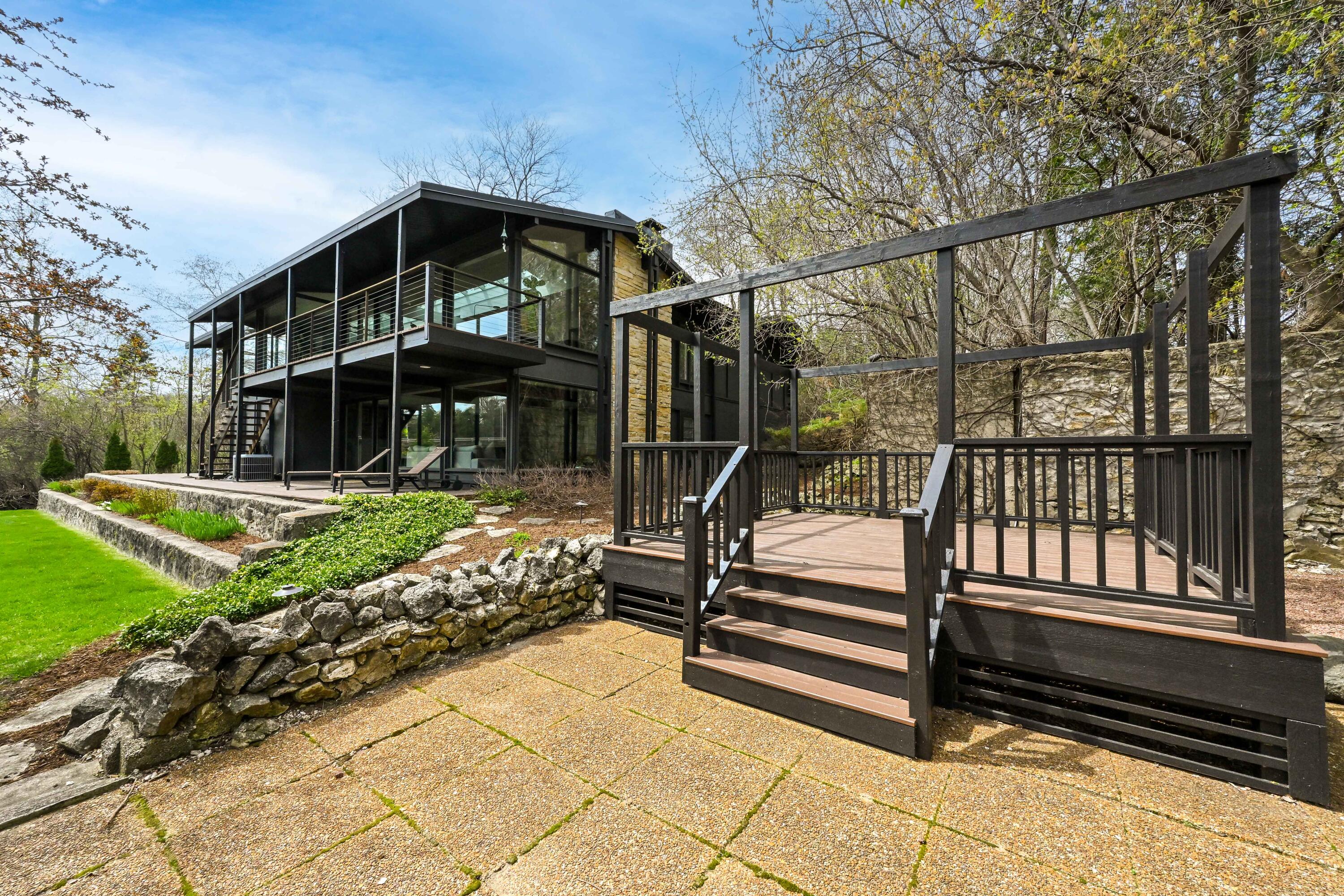 1802 South Green Bay Road Grafton, WI 53024 - Photo 49 of 68 Back Exterior & Pergola