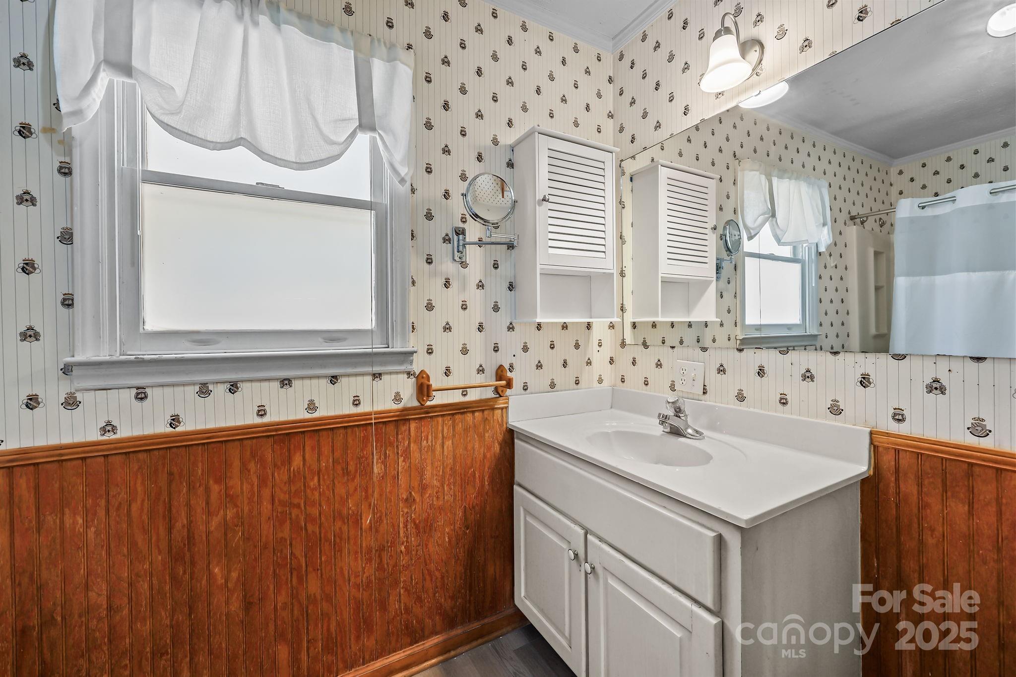 104 Pine Road Mount Holly, NC 28120 - Photo 20 of 46 a bathroom with a sink and a mirror