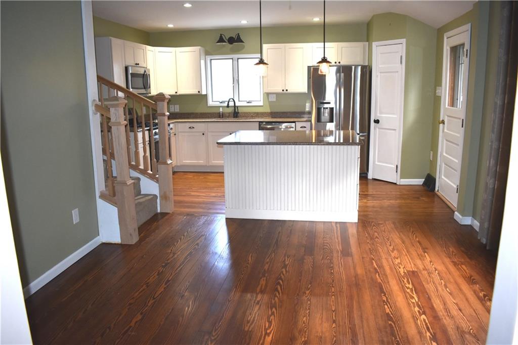 1024 Gameland Road Chicora, PA 16025 - Photo 8 of 25 Dining area flows into kitchen and includes ceiling fan and hardwood ceiling