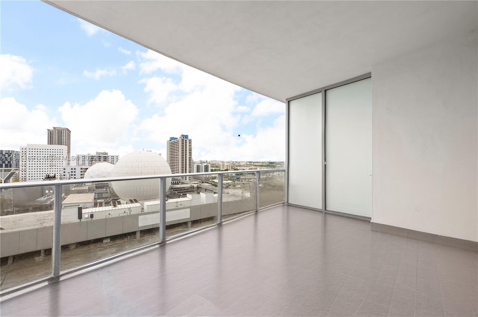 851 Northeast 1st Avenue, Unit 1410 Miami, FL 33132 - Photo 8 of 43 a view of a terrace