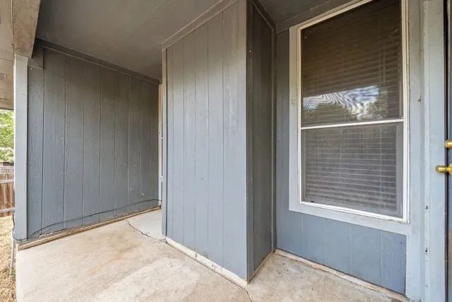 a view of an front door